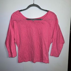 Charlotte Russe Crop-top w/ 3/4 length sleeves Women’s Size Large
